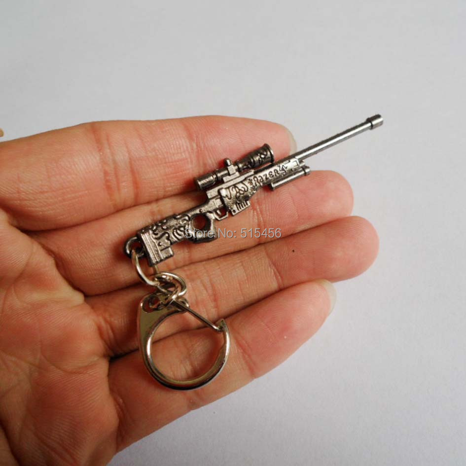 WholesaleCute MINI Machine Gun Charm Keychain M4A1 M4 AK47 MP5