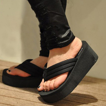 2016 Summer Shoes Women Platform Sandals Wedge Flip Flops Sapato Feminino High Heel slippers Sandalias Mujer Plataforma Chanclas