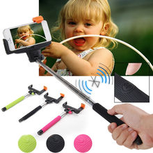Photo Selfile Stick Tripod Extendable Wireless Bluetooth Mobile Phone Monopod with remote control For Iphone Samsung IOS Android