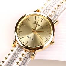 77 Fashion 15 Colors Summer Style Luxury Casual Geneva Wristwatch Watch Women Gold Bracelet Dress Watch