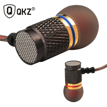 Kz-ed2 энтузиаст бас наушники медь ковки 7 мм шокирующая анти-шум микрофон качество звука