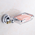 Bathroom Wall Mounted Polished Chrome Brass Soap Dish Basket Holder