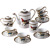 coffee tea sets 15pcs each set European ceramic Coffee cup sets suit British wedding birthday Xmas gift 2015 free shipping