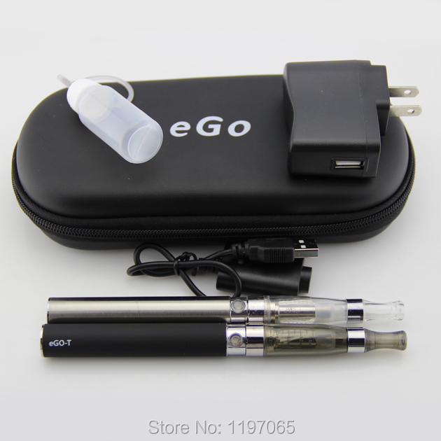 eGo CE4 Double Starter kit 2 CE4 atomizer battery 1100mah in ecigarette zipper case from china