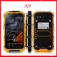 Original  A9 IP68 Waterproof Shockproof Mobile Phone MTK6582 Quad Core 3G GPS Smartphone Android 1GB RAM 8GB ROM Free shipping