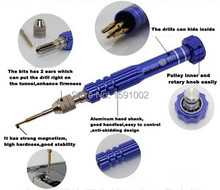 Alta dureza 5 en 1 precisión S2 destornillador bits destornillador Multi Kit para iPhone5 / 5S / 6 / 6 plus Samsung herramientas de reparación