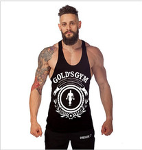 2016 Golds Gym Tank Top Men Singlet Fitness Stringer Bodybuilding Shirts Cotton Clothes Camiseta Regata Masculina Musculation