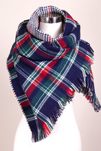 Fashion Winter 2015 Tartan Scarf Desigual Plaid Scarf cuadros New Designer Unisex Acrylic Basic Shawls for Women