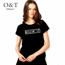 2015 new summer graphic letter printed funny tshirts women tops for girls woman unisex female plus