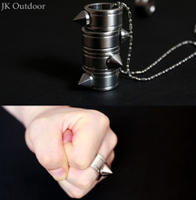 Self defense Ring Shocker Weapons Product Survival Ring Tool Pocket Women Self Defense Ring Glass Breaker