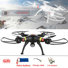 Syma X8C 2.4G 4CH 6Axis Professional RC Drone with Camera 2.0mp hd 50cm Big Quadcopter Helicopter vs mjx x101 x8w dron