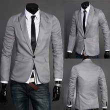 2015 British Fashion suit silm coats Mens casual Stunning slim fit Jacket Blazer Short Coat one Button suit X99