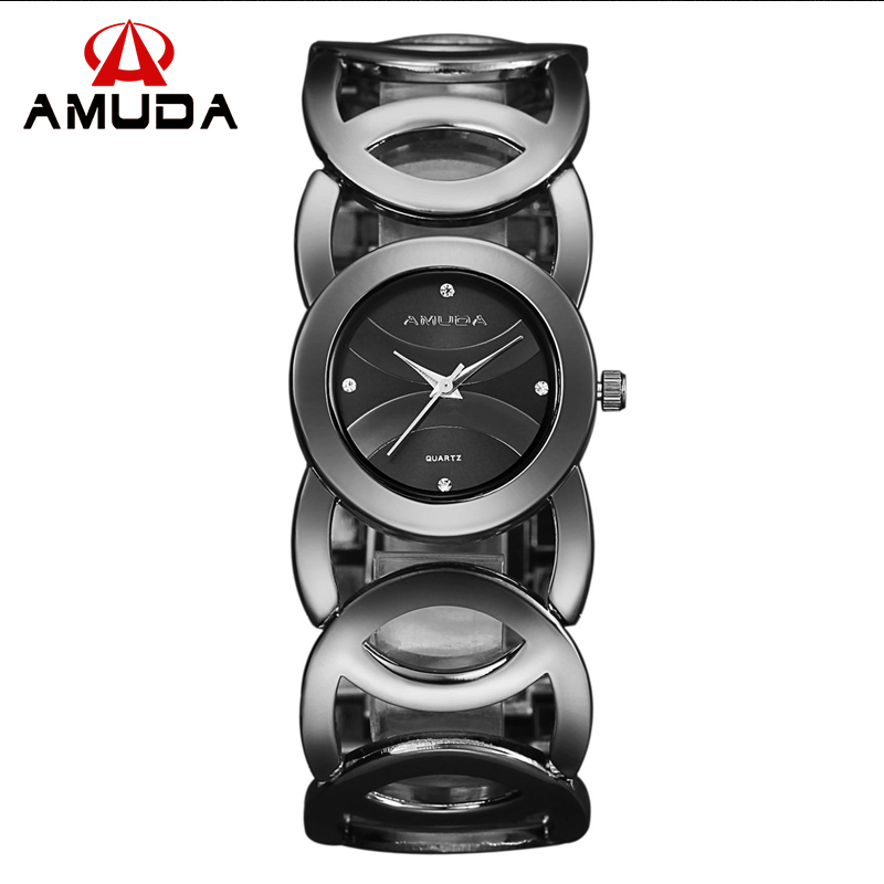 AMUDA 2016 Gold Watch Women 5 Colors High Quality Shinning Women Watches Brand Ladies Watch