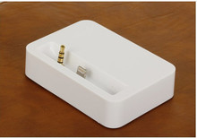 NEW Dock Charger Desktop Docking Station For Apple iPhone 5 5s 5C with build-in Audio socket