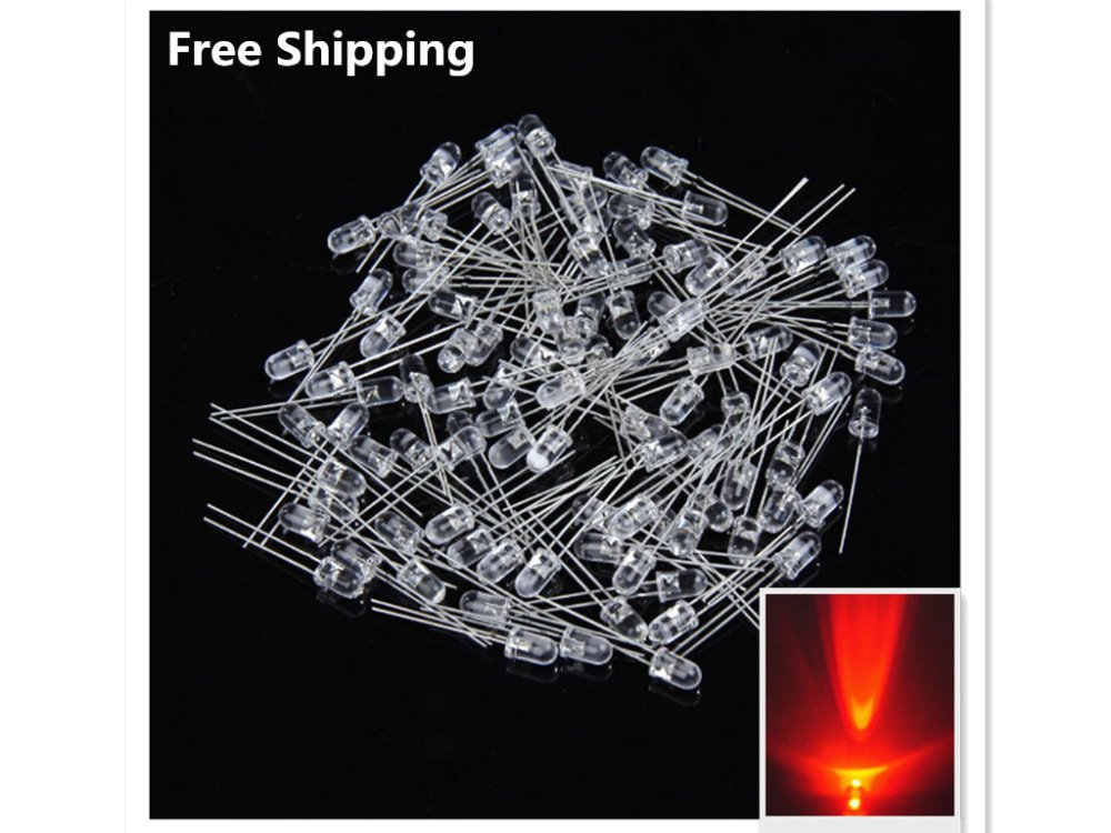 2015 Lampada Led Led Diodes 5mm Round Red Super Br...