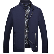 2016 pria Pakaian Merek Musim Gugur Musim Semi Kualitas Baik Padat Bisnis pria Kerah jaket kasual mantel Pakaian Luar M-3XL SJ029