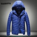 5 Color Ultra Light Winter Jacket Men Hooded Oversized Royal Blue Mens Clothing Warm Thin Ultralight