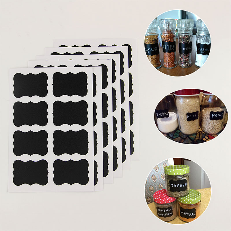 Keuken Jar Organizer Labels Schoolbord Krijtbord Stickers Zwart(China Krijtbord Keuken Kopen : Keuken Jar Organizer Labels Schoolbord Krijtbord Stickers Zwart(China