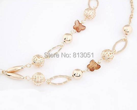 Free shipping!!!Zinc Alloy Sweater Chain Necklace,new 2014, with iron chain & Crystal & Iron, plated, mixed colors, nickel