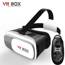 2016 NEW Google cardboard VR BOX 2.0 Version VR Virtual Reality 3D Glasses For 3.5 – 6.0 inch Smartphone+Bluetooth Controller1.0