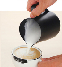 Teflon black Latte art cup caffe mocha pitcher 350ML