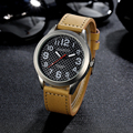 Luxury Brand Watch Men Silver Casual PU Leather Date Sport Quartz Wristwatch Fashion Dress Men Clock