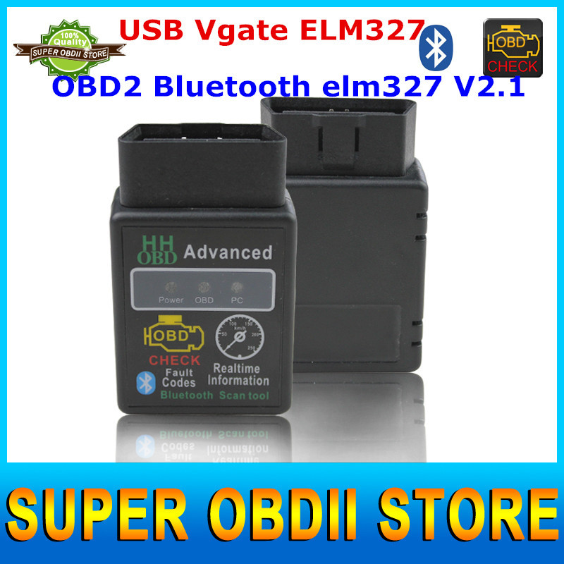 USB Vgate ELM327 ELM 327 OBDII / OBD2 Bluetooth ELM327 V2.1   