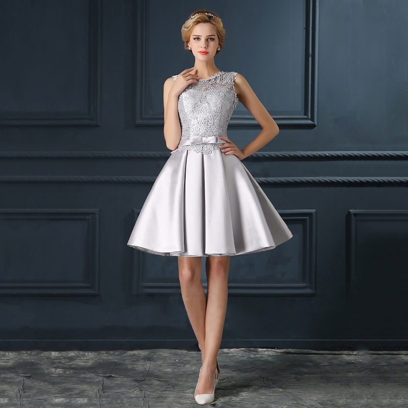 Popular Silver Cocktail Dresses for Women-Buy Cheap Silver ...