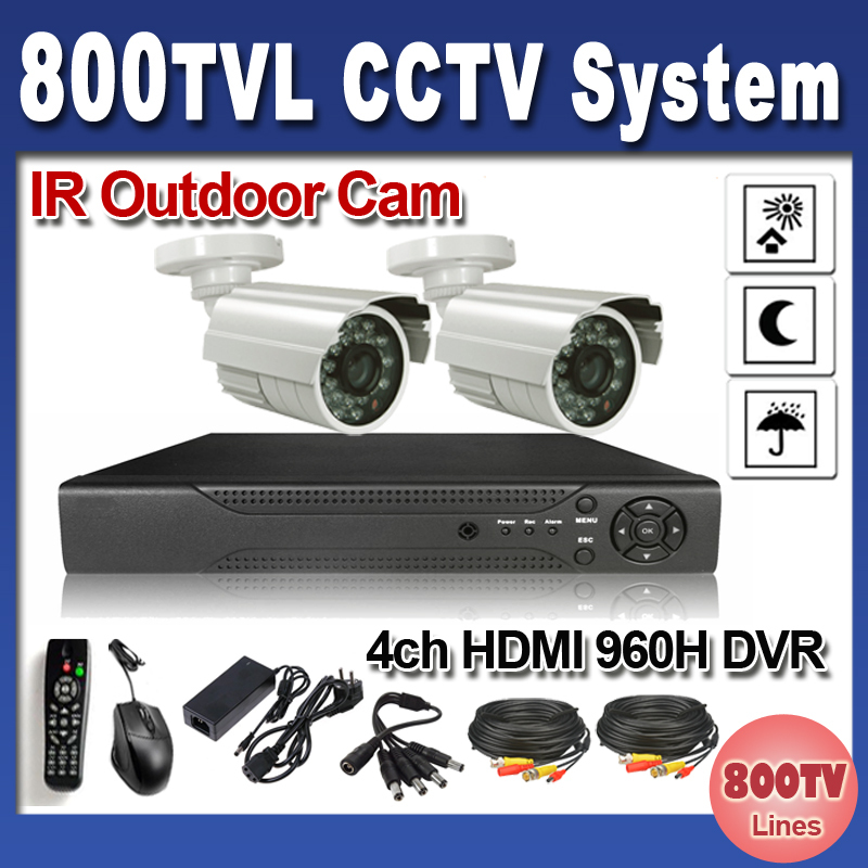 Гаджет  CCTV System 4ch Full D1 HDMI Network DVR Recorder 600tvl IR Outdoor Camera Security System Free Shipping None Безопасность и защита