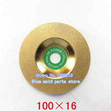 Reales nueva herramienta rotativa Furadeira discos de corte de diamante muela para cerámica productos de vidrio especificación 100 * 16 mm