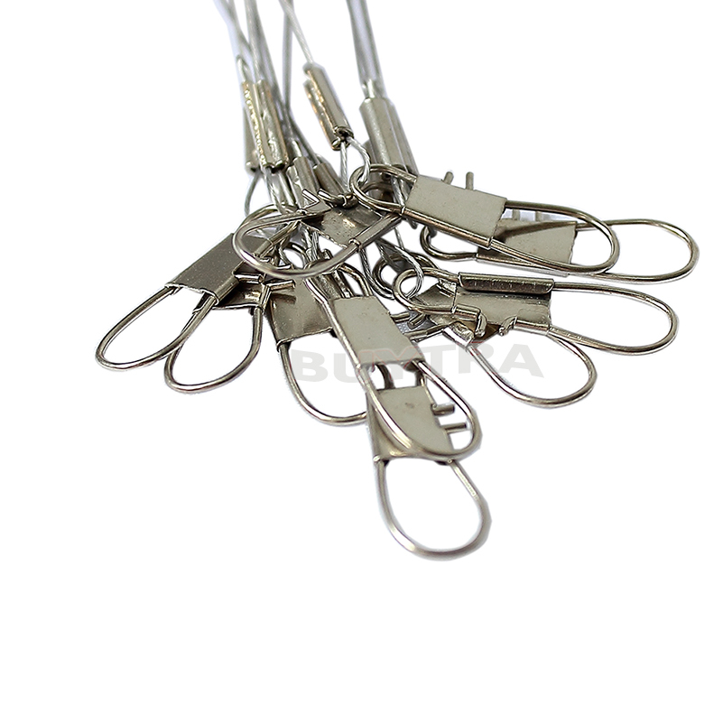 2015 Newest 10pcs Stainless Steel 3 Arm Fishing Rigs Fishing Lure Swivel Fishing Leader Rigs Fishing