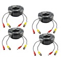 ANNKE 4 X 100ft 30M Security Camera Video Power Cable Cord BNC RCA Wire for DVR