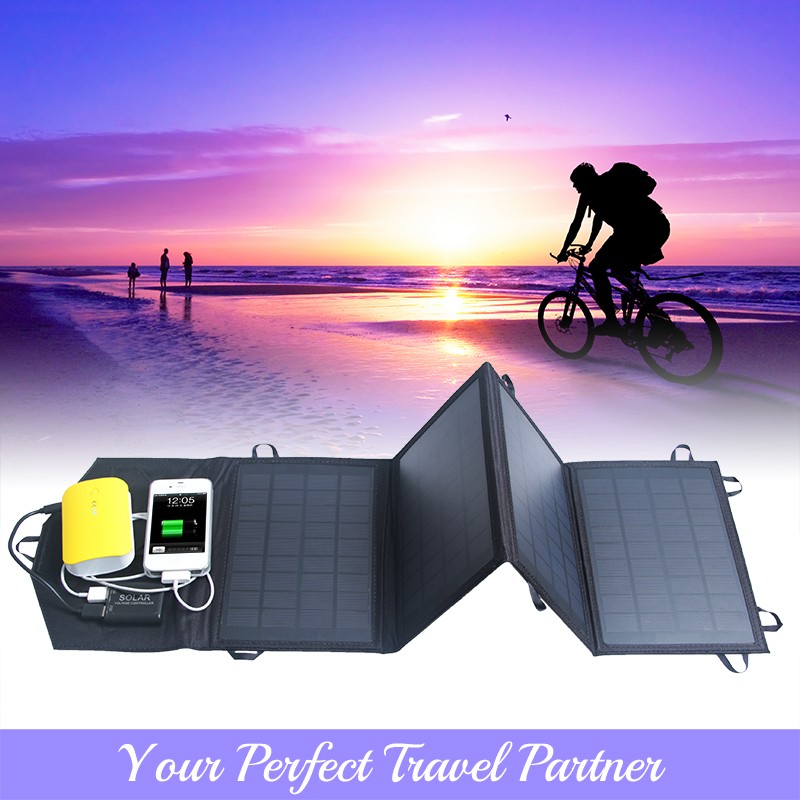 Single crystal silicon solar panels,Solar Panel Fordable and Portable Dual-port Solar Charger 14W Waterproof Solar battery Single crystal silicon solar panels,Solar Panel Fordable and Portable Dual-port Solar Charger 14W Waterproof Solar battery
