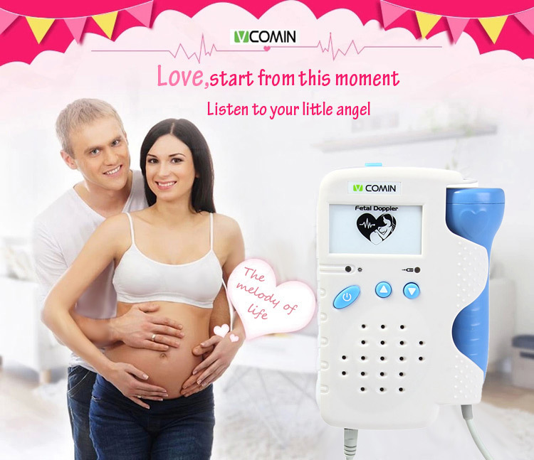 VCOMIN Fetal Doppler FD-200A Fetal Heart Rate Detection Device for Home Office Supplies