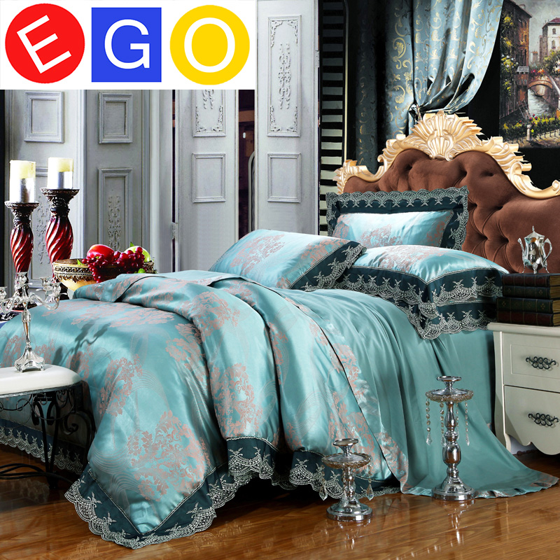 European-style Spain Barcelona style 4pcs bedding set quilt / duvet / sheet cover bed linen bedclothes home textile