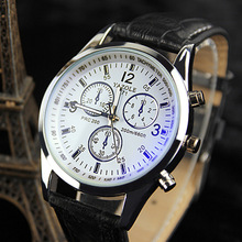 Luxury High Quality Black Brown Genuine Leather Quartz Business Dress Wrist Watch Wristwatches for Men Male