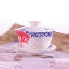Hollow Porcelain Kung Fu Tea Set Kitchen Drinkware Free Shipping