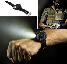 3 in 1 Flashlight Sports LED Watch Date Display with Canvas Band Compass Function Rechargeable Outdoor Light Wristwatch