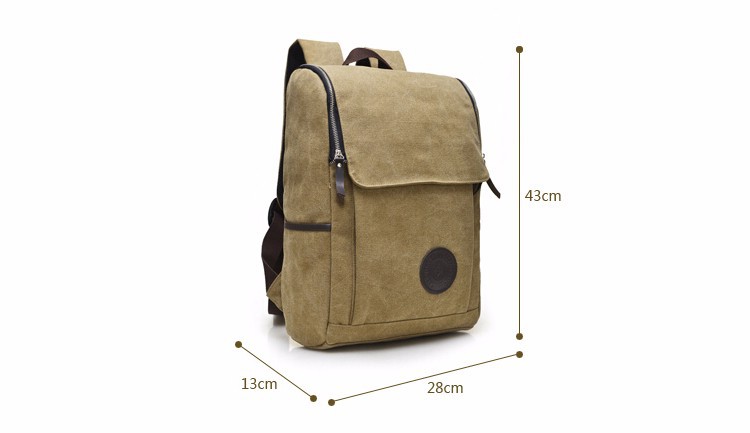 New Vintage Backpack Fashion High quality men Canvas Backpack boy school bag Casual Travel Bags (1)