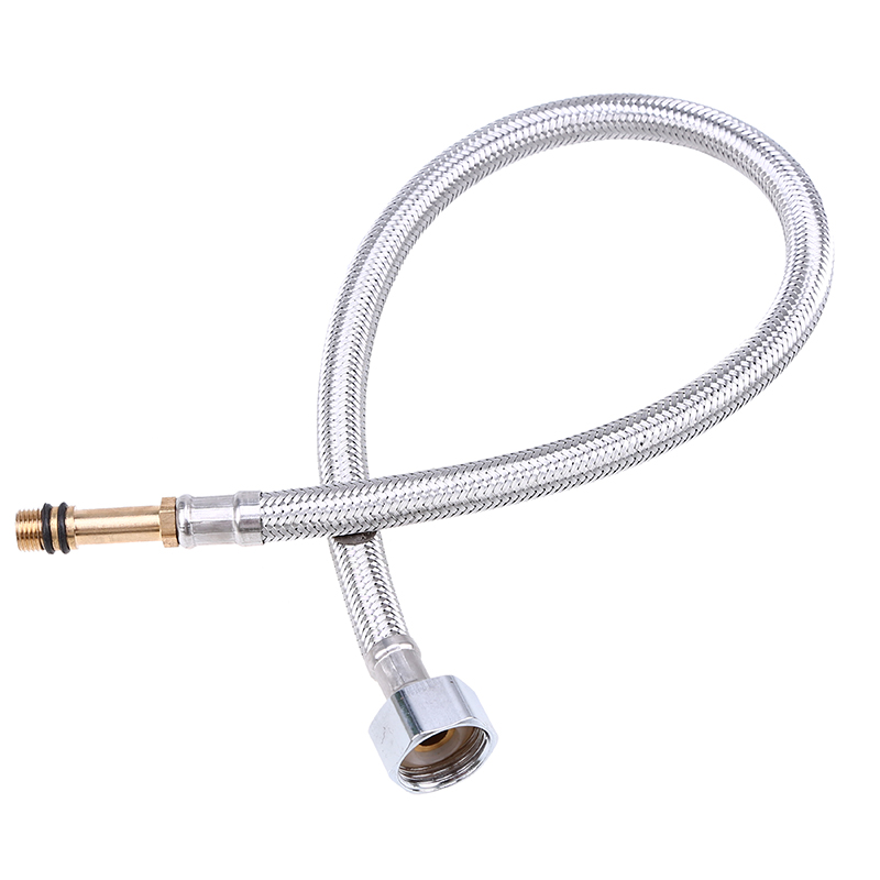 2020 WHISM 40/50cm Stainless Steel Shower Hose Flexible Chrome Faucet Braided Water Hose Tap