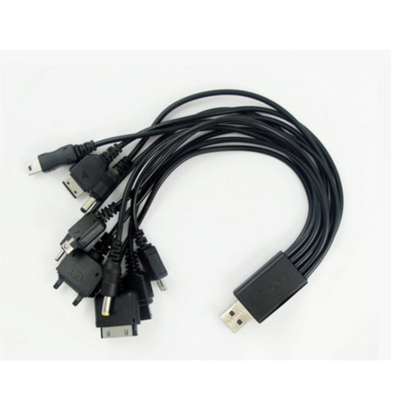 Купить Универсальные 10 в 1 портативный черный микро usb кабель данных ...