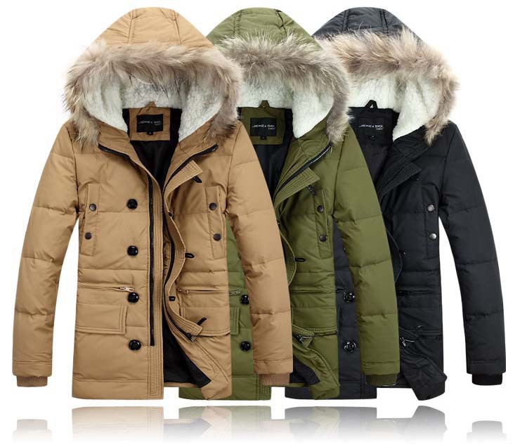 2014 High Quality Men Down Coat Fahion Hooded Padded Clothes Leisure Thicken Men s Jacket Winter