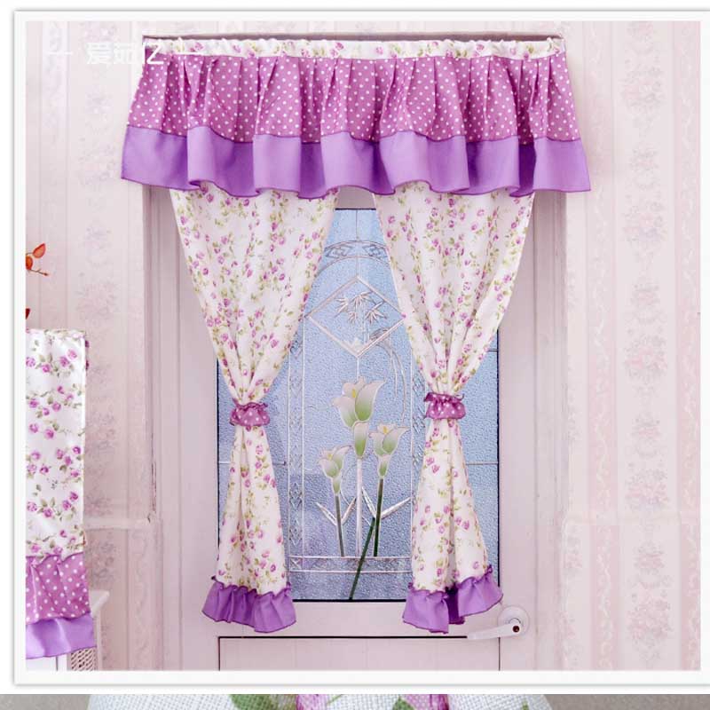 Buy Hot sale !100 cotton kitchen curtains short