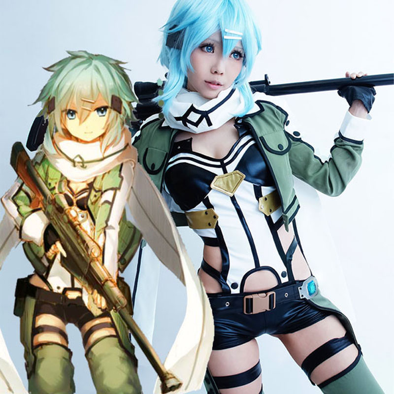 Online Buy Wholesale Sword Art Online Sinon Costume From China Sword 