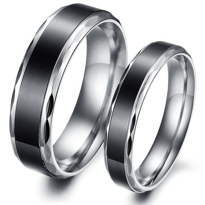 stainless steel mens wedding rings