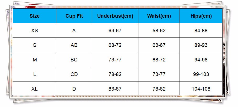 QJ size chart