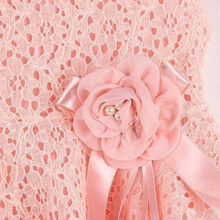 2016 Summer Girls Dress Elegant Princess Dress With Flower Fashion Lace Dress