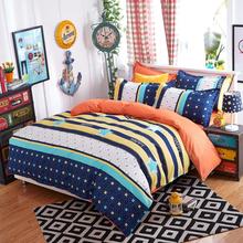 3pcs/4pcs bedding set bedding housse de couette AB side bed sheet duvet cover set bed linen flower fruit stripe fashion bed set