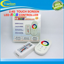2.4G touch screen DC12-24A 18A  RGB led controller  RF remote control for led strip/bulb/downlight