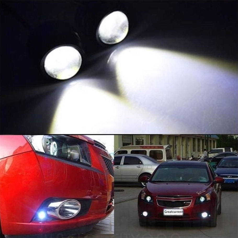 2pcs 9W 18mm led car lights DRL daytime running light reverse parking lamp car styling light source bulb hot selling